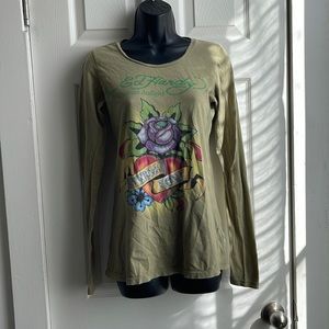 Vintage Ed hardy long sleeve t shirt size XS